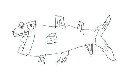 детский рисунок рыбы