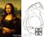 Мона Лиза рукой ребенка